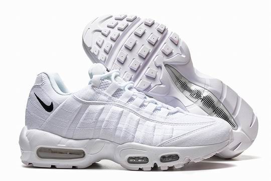 (image for) Nike Air Max 95 White Black Swoosh Men's Shoes-16